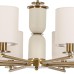 8412/8 NEOCLASSI LN27 153 латунь/белый,  металл/текстиль Люстра Е14 8*40W 220V ECLATE