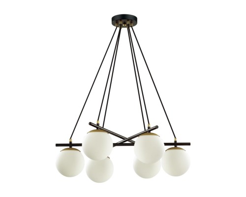 5212/6 MODERNI черный, золотой Люстра E27 6*60W 220V RANDI