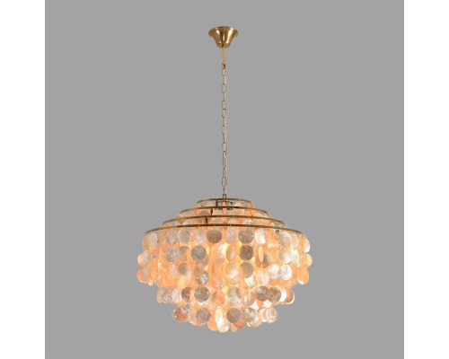 8386/6 MODERNI LN26 140 бронза/перламутровый, металл/ракушка Люстра E14 6*40W 220V SHELLA