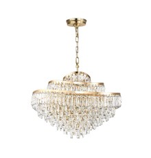 5073/14 HALL (В 2-Х КОРОБКАХ) ODL24 505 золото/прозрачный/металл/хрусталь Люстра E14 14*40W WAYTA