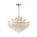 5073/14 HALL (В 2-Х КОРОБКАХ) ODL24 505 золото/прозрачный/металл/хрусталь Люстра E14 14*40W WAYTA