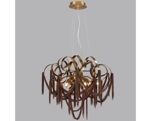5066/6 HALL ODL24 397 античн.бронза/коричневый/металл/металл Люстра G9 6*40W CHAINY