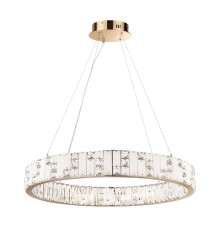 5072/100L HALL ODL24 495 золото/прозрачный/белый/металл/хрусталь/алебастр Люстра LED 100W 3700K CROSSA