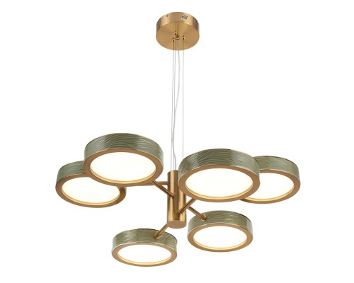 5450/99LA L-VISION ODL_EX26 019 зеленый/античная бронза/металл/керамика/акрил Люстра LED 99W 2000К/3000K/4000K RIVIERA