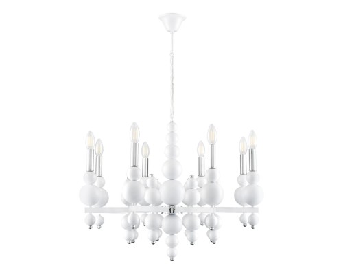8260/8 MODERNI LN26 126 белый/хром, металл Люстра E14 8*40W 220V NANA