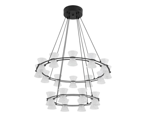 8341/70L LEDIO LN черный/прозрачный металл/акрил Люстра подвесная LED 70W 3000K 220V VINORA