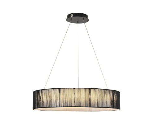 8371/40L LEDIO LN26 258 черный, металл/текстиль/силикон Люстра подвесная LED 40W 3000/4000/6000K 220V KAVA