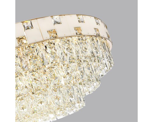5076/21 HALL (В 2-Х КОРОБКАХ) ODL24 497 золото/прозрачный/белый/металл/хрусталь/алебастр Люстра E14 21*40W CHESSI