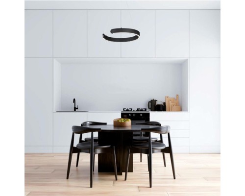 6534/28L LEDIO LN23 021 чёрный Светильник подвесной LED 28W 3000-6000K 1240Лм 220V INDIE