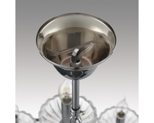 8155/9 CLASSI LN25 хром, металл/стекло Люстра подвесная Е14 9*40W 220V LOLINA