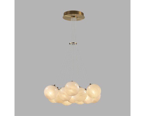 7109/13 MIDCENT ODL26 517 светильник металл/стекло/бронза/белый IP20 E14 13*5W 220-240V MAGIA