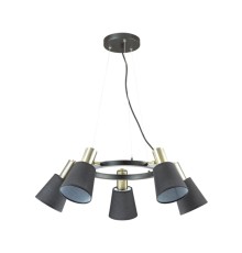 Подвесная люстра Lumion 3638/5 Marcus черный E14 5*60 Вт
