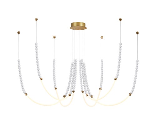 6639/70L HIGHTECH ODL24 161 металл/античная бронза/разноветн. бусы из акрила/акрил Люстра IP20 LED 70W 3500K 220V MONELLA