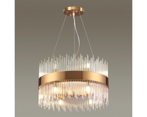 Подвесная люстра Odeon Light 4722/12 Focco бронзовый/стекло/прозрачный G9 12*40 Вт