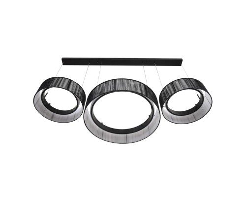 8371/70L LEDIO LN26 258 черный, металл/текстиль/силикон Люстра подвесная LED 70W 3000/4000/6000K 220V KAVA