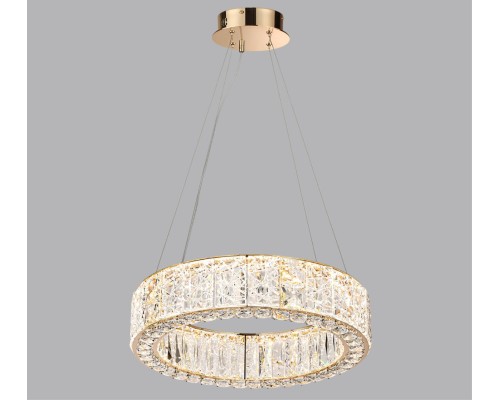 5071/60L HALL ODL24 493 золото/прозрачный/металл/хрусталь/стекло Люстра LED 60W 3700K VERSION