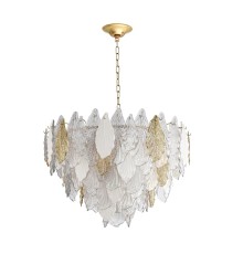 5052/21 HALL ODL24 507 золото/белый/прозрачный/металл/стекло/фарфор/металл Люстра E14 21*40W LACE