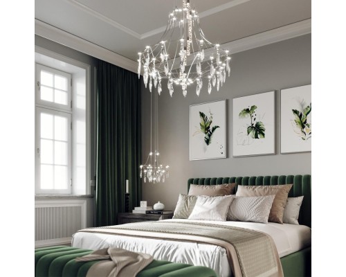 6699/35L CLASSIC ODL_EX25 83 Подвесной светильник металл/хрустальметалл/нерж сталь IP20 LED 35W 4000K 220-240V FLAMENCO