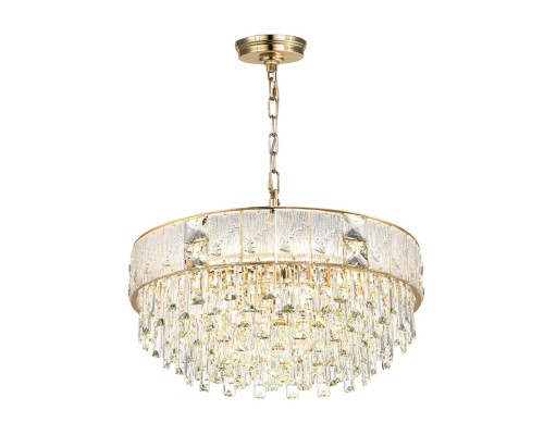 5070/12 HALL (В 2-Х КОРОБКАХ) ODL24 499 золото/прозрачный/матовый/металл/хрусталь/стекло Люстра E14 12*40W FIESTA