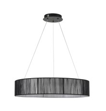 8371/40L LEDIO LN26 258 черный, металл/текстиль/силикон Люстра подвесная LED 40W 3000/4000/6000K 220V KAVA