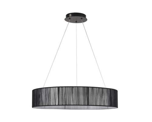 8371/40L LEDIO LN26 258 черный, металл/текстиль/силикон Люстра подвесная LED 40W 3000/4000/6000K 220V KAVA