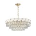 5076/21 HALL (В 2-Х КОРОБКАХ) ODL24 497 золото/прозрачный/белый/металл/хрусталь/алебастр Люстра E14 21*40W CHESSI