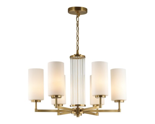 4990/6 HALL ODL23 000 матов. золотой/белый/стекло Люстра E27 6*40W KASALI