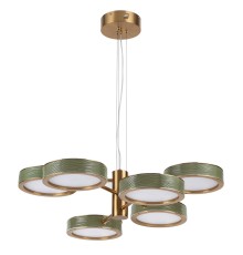 5450/99LA L-VISION ODL_EX26 019 зеленый/античная бронза/металл/керамика/акрил Люстра LED 99W 2000К/3000K/4000K RIVIERA