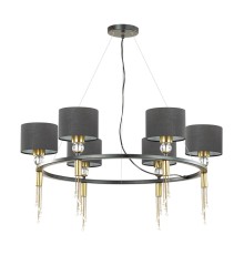 Люстра Lumion 4516/6 античная латунь, черный E27 6*60W 220V SANTIAGO