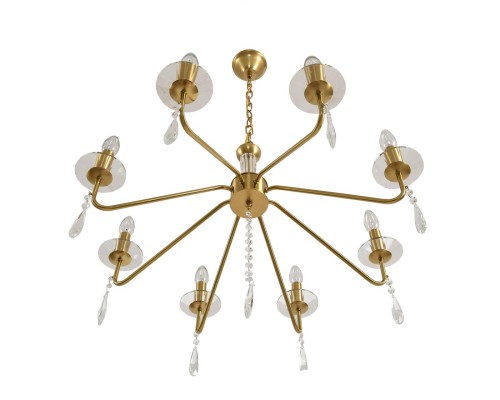 8319/8 CLASSI шампань/прозрачный, металл/хрусталь Люстра E14 8*40W 220V SEVERINA