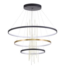 Подвесная светодиодная люстра Odeon Light 3901/99L Monica золотистый/янтарный LED 113 Вт 4000K