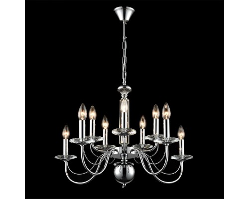 8034/10 CLASSI LN25 хром, металл/стекло Люстра подвесная Е14 10*40W 220V INCANTO