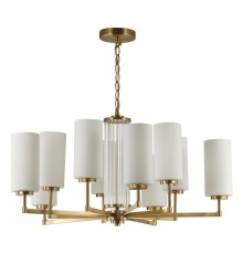 4990/10 HALL ODL23 000 матов. золотой/белый/стекло Люстра E27 10*40W KASALI