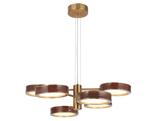 5450/99LB L-VISION ODL_EX26 019 коричневый/античная бронза/металл/керамика/акрил Люстра LED 99W 2000К/3000K/4000K RIVIERA