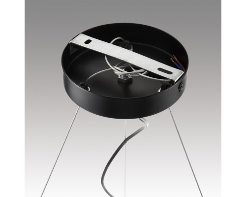 8232/6Y COMFI LN25 193 черный/прозрачный, металл/стекло Светильник подвесной LED GX70 6*10W 220V NATALINA