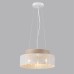 6599/3CY MODERNI LN25 156 белый/белый, бежевый металл, эко кожа/металл, стекло Подвесной светильник Е27 3*60W 220V BASALTO