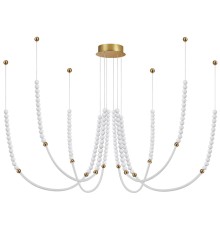 6639/70L HIGHTECH ODL24 161 металл/античная бронза/разноветн. бусы из акрила/акрил Люстра IP20 LED 70W 3500K 220V MONELLA