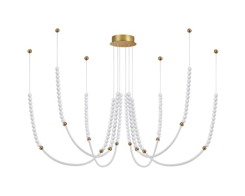 6639/70L HIGHTECH ODL24 161 металл/античная бронза/разноветн. бусы из акрила/акрил Люстра IP20 LED 70W 3500K 220V MONELLA