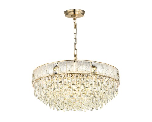 5070/21 HALL (В 2-Х КОРОБКАХ) ODL24 499 золото/прозрачный/матовый/металл/хрусталь/стекло Люстра E14 21*40W FIESTA