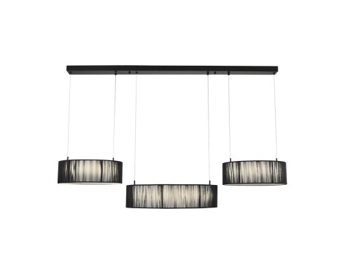 8371/70L LEDIO LN26 258 черный, металл/текстиль/силикон Люстра подвесная LED 70W 3000/4000/6000K 220V KAVA