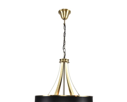 8406/9 MODERNI LN26 000 античная бронза/черный металл/текстиль Люстра E14 6*40W + G9 3*20W 220V DEMETRA