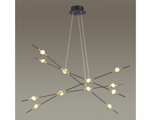 Подвесная светодиодная люстра Odeon Light 3906/48L Costella золотистый LED 48 Вт 4000K