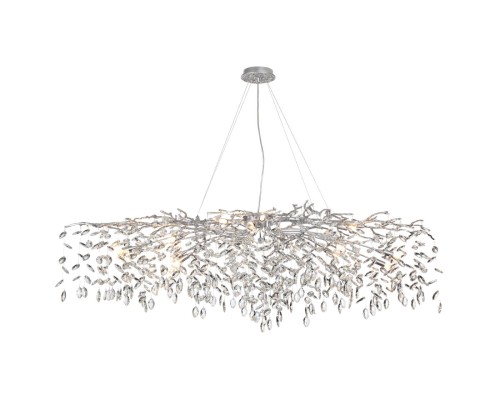 4970/16 HALL ODL24 523 матов.серебристый/алюмин./хрусталь Люстра G9 16*40W DELICA