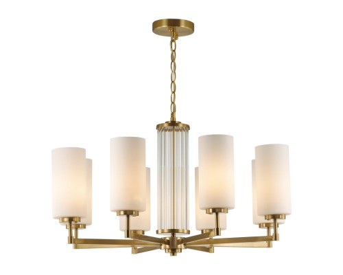 4990/8 HALL ODL23 000 матов. золотой/белый/стекло Люстра E27 8*40W KASALI