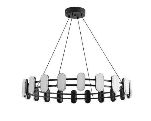 8342/40L LEDIO LN черный/белый металл/акрил Люстра подвесная LED 40W 4000K 220V OVELA