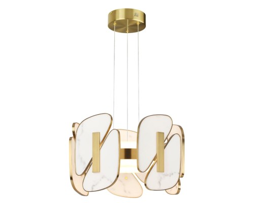 6638/45L L-VISION ODL_EX24 13 металл/золотой/искусственный мрамор/акрил Подвесной светильник IP20 LED 45W 3000K 220V CHIARA