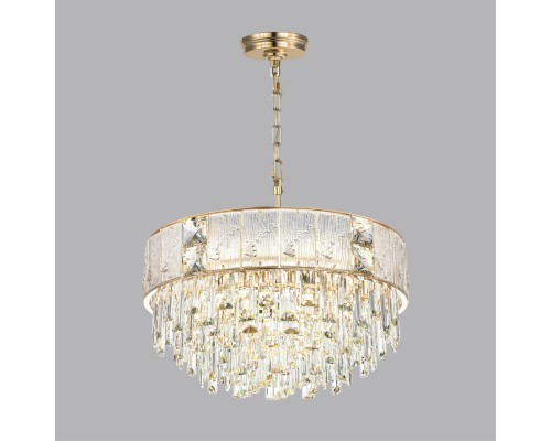 5070/11 HALL (В 2-Х КОРОБКАХ) ODL24 499 золото/прозрачный/матовый/металл/хрусталь/стекло Люстра E14 11*40W FIESTA