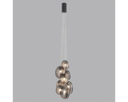 5038/8 MODERN ODL24 295 черный/дымчатый/металл/стекло Люстра G9 8*40W MUSSELS