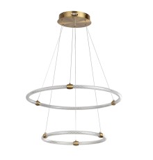 8010/50L LEDIO LN25 золото/прозрачный металл/акрилл Подвесной светильник LED 50W 220V 4000K TWINKLE