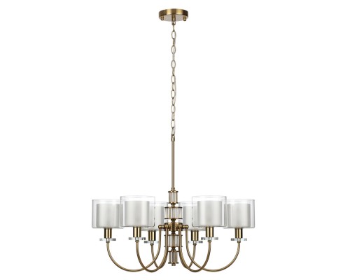 5088/6 CLASSIC ODL25 655 античная бронза/стекло Люстра E14 6*40W SAGA